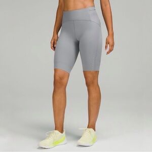 Lululemon SenseKnit Running High-Rise Short 10” in Rhino Grey